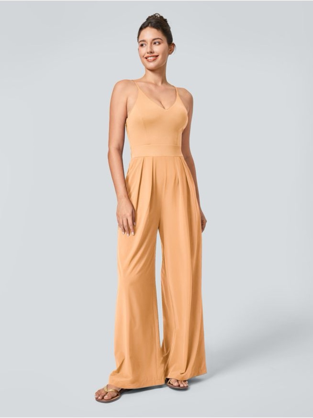 Halara Backless Wide Leg Jumpsuit